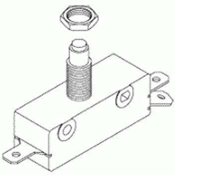 Door Microswitch, 15A, 125/250VAC, 3/4HP, For M, EA, EZ by Tuttnauer USA Co. Ltd.  ID 01910190